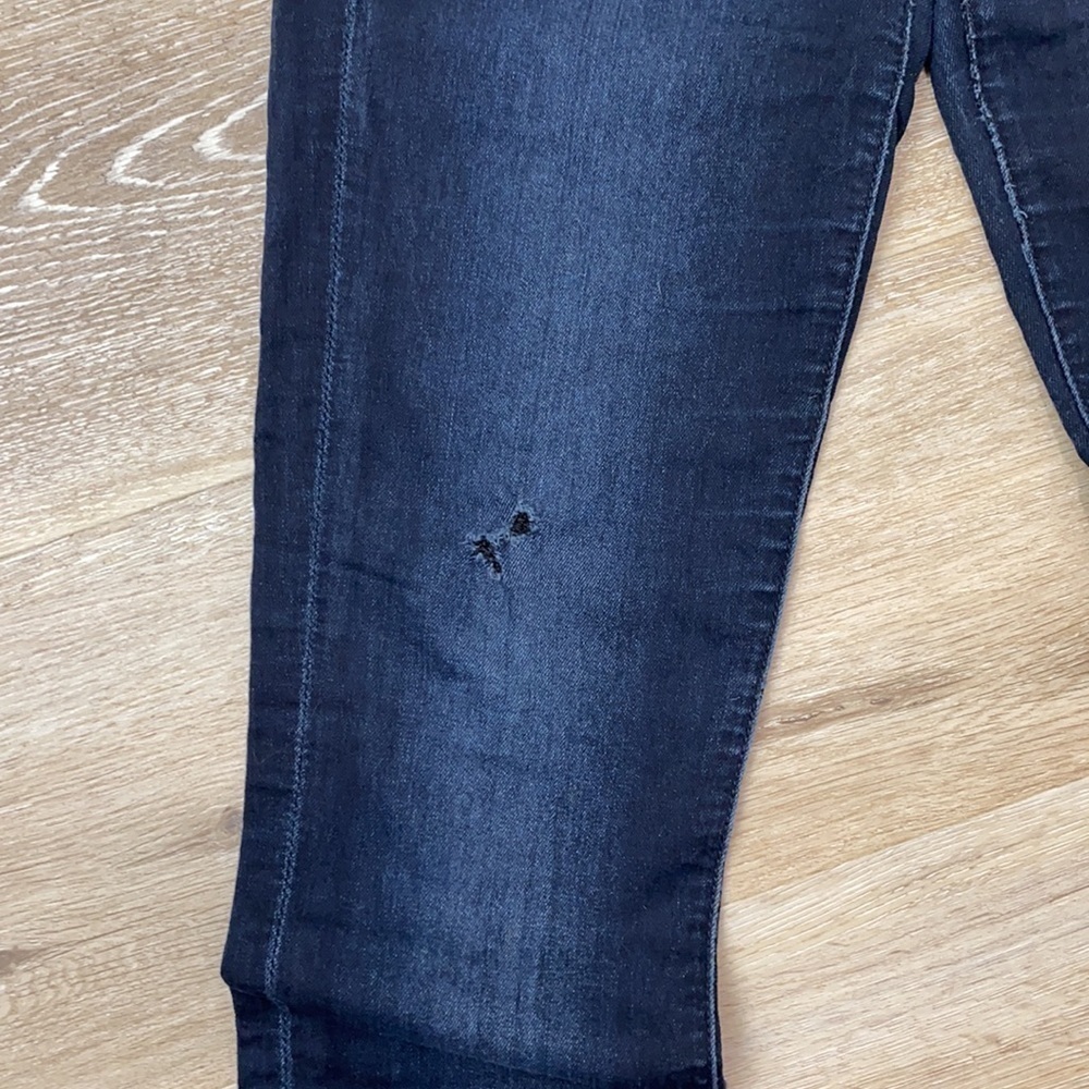 7 FAM The Skinny Dark Blue Jeans - Picture 3 of 9